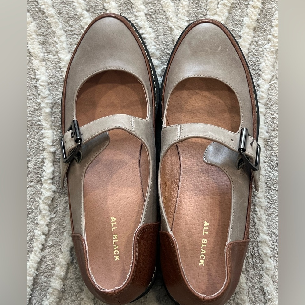 All black footwear Oxford sandals new-women size 39.5 - Picture 3 of 5